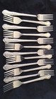 12  8  Dinner Forks Set Of Twelve Stainless Steel 8  Long By 1 Inch  Wide Med