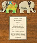 Ganz Lucky Little Good Luck Elephant Charm Pocket Token Multi Colors W card  D