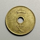 China Qing Dynasty                    1 Cash Brass Coin - Metal Cud Center Hole