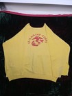 1950s Vintage Military Us Marine Corps Yellow Stenciled Raglan Sweatshirt Large