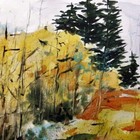 Original Landscape  Watercolor Painting Jmw Art John Williams Impressionism
