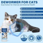 Dewormer For Cats - Broad Spectrum Cat Worm Treatment   Digestive Cleanser