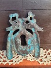 Antique French Metal Key Lock Cover