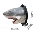 Shark Wall Mounted Trophy Sculpture Wall Realistic Shark Decoration Statue 