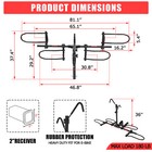 2 Bike Rack Hitch Mount 180lbs Folding Carrier Car Truck Suv Rv 2  Receiver