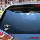 Skeleton Fish Sticker Funny Laptop Car Window Bumper 4x4 Jdm Decal Fishing Boat