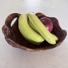 Vintage Hand Carved Wooden Sea Turtle Decorative Bowl Hawaii Fruit