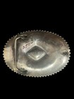 Vintage Southwestern Native Sterling Silver Belt Buckle Signed    jk   