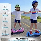 Hover-1 Hoverboard Electric Self Balancing Hoverboard For Kids With 5 Mph Black