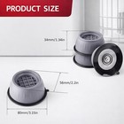 8pcs Anti Vibration Rubber Feet Washing Machine Mats Support Anti-slip Base Pads
