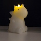 Luminara Dinosaur Led Flameless Candle Color Changing 6 7  Ivory With Remote