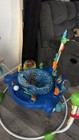 Infant Activity Center Jumper Seat W  Toys  Blue Green White Orange