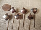 Vintage Nos Lot Of 6 Sterling Assorted Stick Pins D73  1
