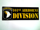 101st Airborne Division  9-3 4   Us Army Military Bumper Sticker Bm0009 Ee