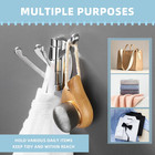 Bathroom Towel Hook Chrome  Rv Metal Robe Holder  Heavy Duty Wall Hook With 3 Fo