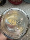 Vintage 1873 K1 Clear Glass 1 2 Pint Canning Jar Metal Bail Lid Rubber Seal