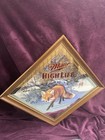 Miller High Life Beer Diamond Wildlife Series Mirror Sign-fox-   sly   