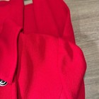 St  John Vibrant Red Double-breasted Knit Blazer Women s Size 8 Branded Buttons