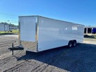 New 8 5x24 V-nose Enclosed Car Hauler Trailer 5200 Lb Axles  080 Exterior Metal