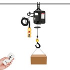 Electric Hoist 500 1100lb 1500w Portable Winch With Wired   Wireless Remote 25ft