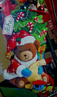 Bucilla s Teddy Santa Bear Felt Christmas Stocking Kit 18  2007 Rare 1st Edition