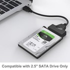 Sata To Usb 3 0 Adapter Cable For 2 5 Inch Hard Drive Hdd ssd Data Black 