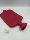 Vintage Usa Made Red Rubber Hot Water Bottle W  Original Stopper
