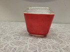 Vintage Pyrex Red Refrigerator Dish 501 B With Lid 501 C Capacity 1 5 Cup