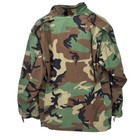 Us Military Jacket Mens Medium Cold Weather Field Green Woodland Camo Full Zip