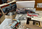 Vintage Large Lot Of Model Kit Mostly 1 24 Scale Parts Of All Kinds Used   Unuse