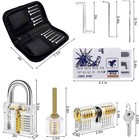 34 Pcs Unlocking Lock Practice Tool Set For Novice Locksmith