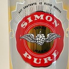 Simon Pure Beer Flat Top   Bank Top Can William Simon Brewery Buffalo Ny Shiny 