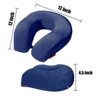 Navy Memory Foam Therapeutic Comfort U-shaped Travel Neck Pillow Support Cushion