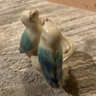 Vintage Lovebirds Planter Flower Pot Usa Dish Pottery Retro Mcm Midcentury Old   
