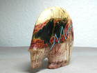 Zuni Fetish F-5443 Cherry Creek Jasper Medicine Bear By Stewart Quandelacy