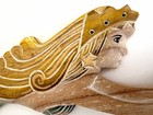 New  Wooden Mermaid 28    Wall Decor Beach Art Hanging Mermaid Plaque Nautical