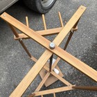 Vintage Yarn Wheel Skein Warp Drum Nilus Leclerc Solid Wood Dimensions In Photo