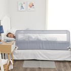 Extra Long Hideaway Metal Bedrail Gray Baby toddler Safety Bed Rail