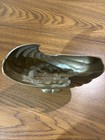 Vintage Brass Nautilus Seashell Planter Bowl Vase Art Deco Mcm