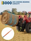 49  Hay Spear 4500lbs Capacity Quick Attach Hay Spike Bale Spear Tractors Loader