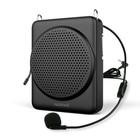  Mini Voice Amplifier Microphone Headset  3 Hours Quick Charging And Up Black