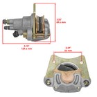Rear Brake Caliper W pads For Polaris Sportsman 700 2002 2003 2004 2005 2006