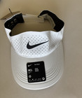 Nike Dri-fit Court Advantage Ace White Visor Hat M l Tennis Golf Mens Womens Nwt