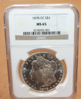 1878-cc  1 Morgan Dollar Ngc Ms65  075wej 