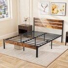 Twin Queen Full Size Sturdy Metal Platform Bed Frame W  Headboard And Footboard
