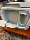 Orange Coolest Cooler With Blender And 2 Batteries And Extras   works Great   