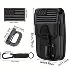 Tactical Molle Phone Pouch For 4 7-6 7 Inch Phones With Flag Patch