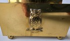 Vintage Mcm Brass Owl Napkin Holder Letter Holder Metalsmiths Denbigh