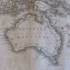 Oceania Australia Pacific 1820 New Holland Brue Old Map Scarce   Interesting