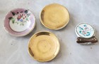 Vintage Lot Of 10 Ideal Petite Princess Dollhouse Chairs Piano Clock Dishes Lamp